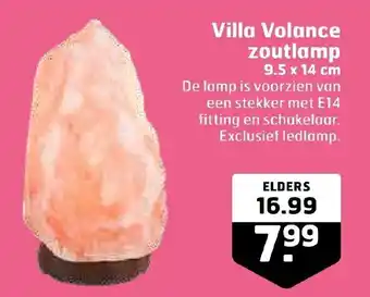 Trekpleister Villa Volance zoutlamp aanbieding