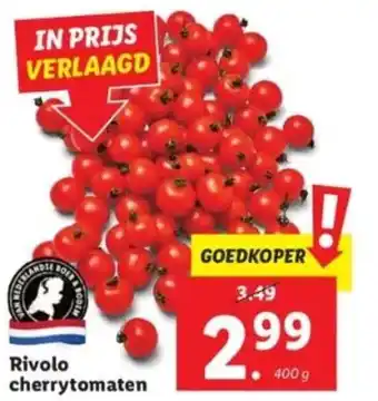 Lidl Rivolo cherrytomaten 400g aanbieding