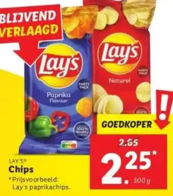 Lidl LAY'S® Chips 300g aanbieding