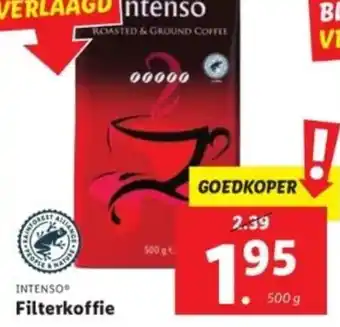 Lidl INTENSOⓇ Filterkoffie 500g aanbieding