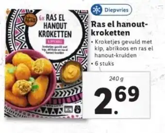 Lidl Ras el hanout-kroketten 240g aanbieding