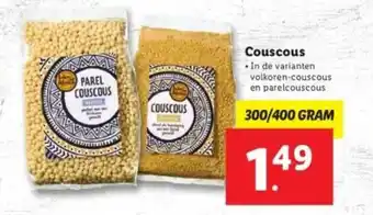 Lidl Couscous 300g aanbieding