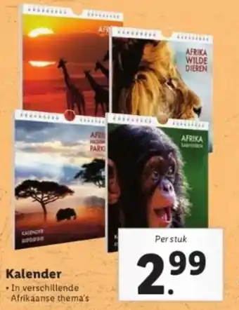 Lidl Kalender aanbieding