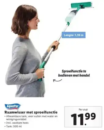 Lidl Raamwisser met sproeifunctie aanbieding