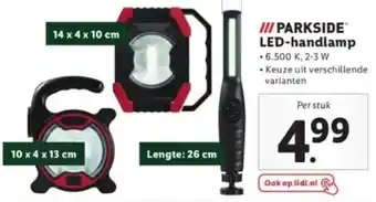 Lidl III PARKSIDE LED-handlamp aanbieding