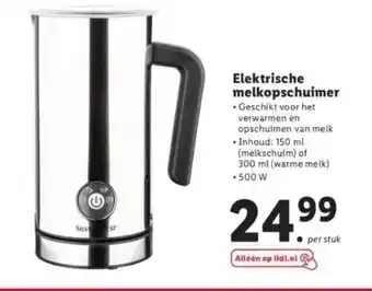 Lidl Elektrische melkopschuimer aanbieding