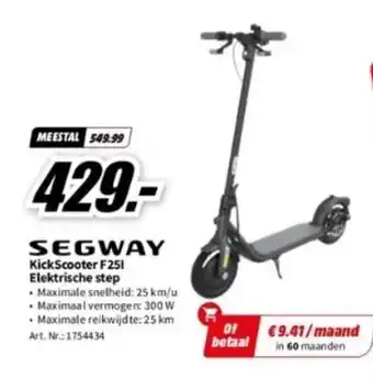 MediaMarkt SEGWAY KickScooter F251 Elektrische step aanbieding