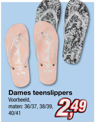 Kik Dames teenslippers aanbieding