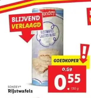 Lidl Rijstwafels aanbieding