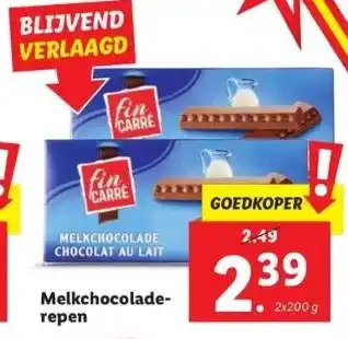 Lidl Melkchocolade aanbieding