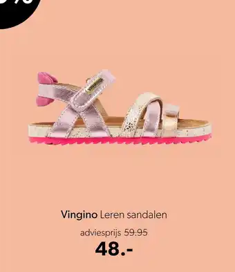 Wehkamp Vingino leren sandalen aanbieding