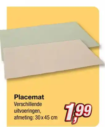 Kik Placemat 30x45CM aanbieding