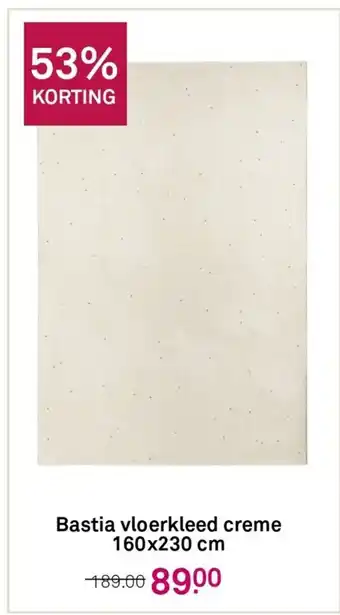 Karwei Bastia vloerkleed creme 160x230 cm aanbieding