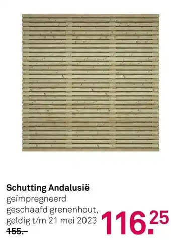 Karwei Schutting Andalusië aanbieding