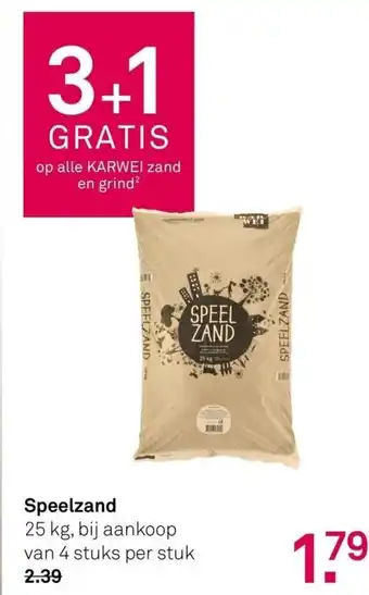 Karwei Speelzand 25 kg aanbieding