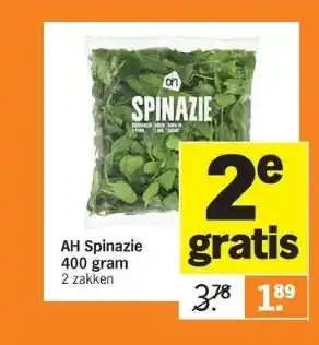 Albert Heijn Ah spinazie aanbieding