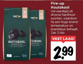 Vomar Voordeelmarkt Fire-Up Houtskool 3 Kilo aanbieding