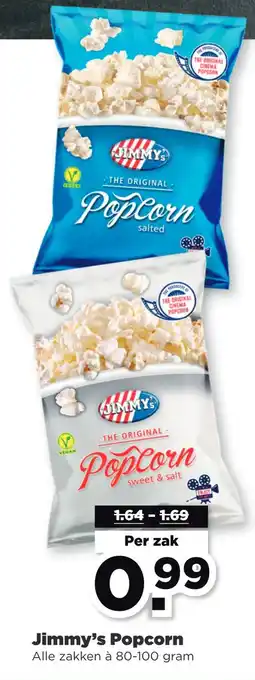 PLUS Jimmy's popcorn aanbieding