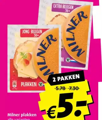 Boni Milner plakken alle varianten pak 175 gram aanbieding