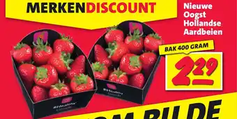 Nettorama Nieuwe Oogst Hollandse Aardbeien BAK 400 GRAM aanbieding