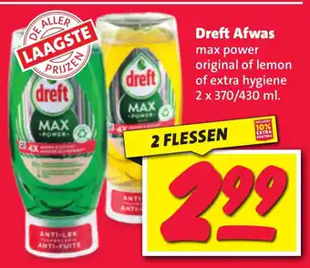 Nettorama Dreft Afwas 2 FLESSEN aanbieding