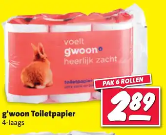 Nettorama g'woon Toiletpapier PAK 6 ROLLEN aanbieding