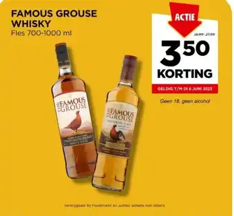 Jumbo FAMOUS GROUSE WHISKY Fles 700-1000 ml aanbieding