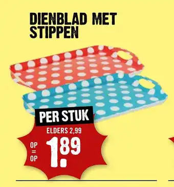 Dirck 3 DIENBLAD MET STIPPEN aanbieding