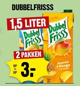 Dirck 3 DUBBELFRISSS 2*1,5 LITER aanbieding