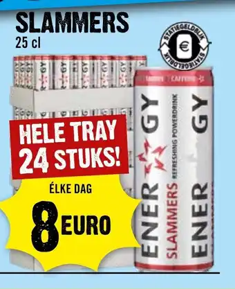 Dirck 3 SLAMMERS REFRESHING POWERDRINK 24*25 cl aanbieding