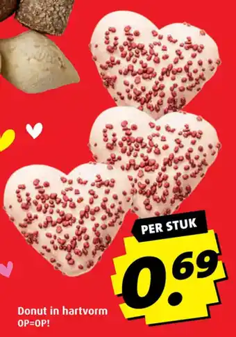 Boni Donut in hartvorm aanbieding