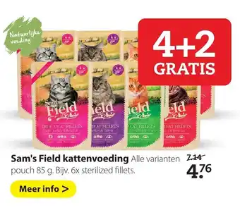 Pets Place Sam's field kattenvoeding aanbieding