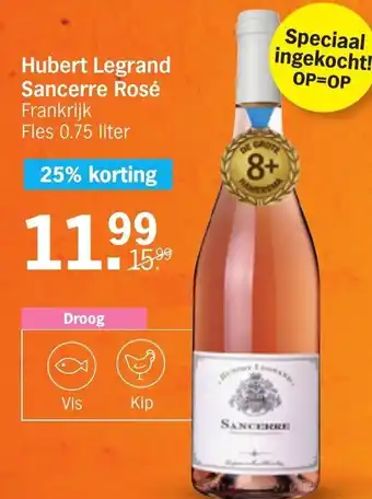 Albert Heijn Hubert Legrand Sancerre Rosé aanbieding