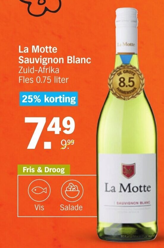 La Motte Sauvignon Blanc aanbieding bij Albert Heijn