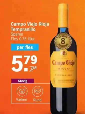 Albert Heijn Campo Viejo Rioja Tempranillo aanbieding