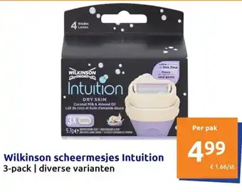 Action Wilkinson scheermesjes intuition aanbieding