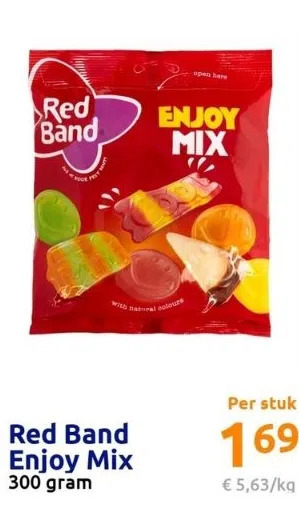 Action Red band enjoy mix aanbieding