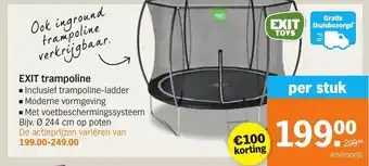 Albert Heijn EXIT trampoline aanbieding