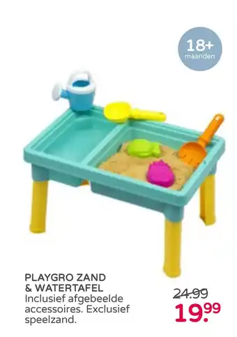 Prenatal Playgro zand & watertafel aanbieding