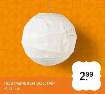 Xenos Rijstpapieren bollamp aanbieding