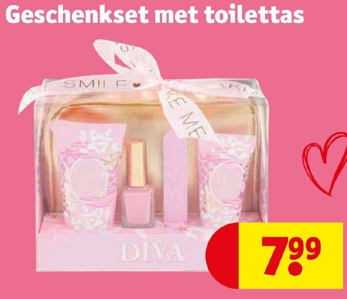 Geschenkset met toilettas aanbieding bij Kruidvat