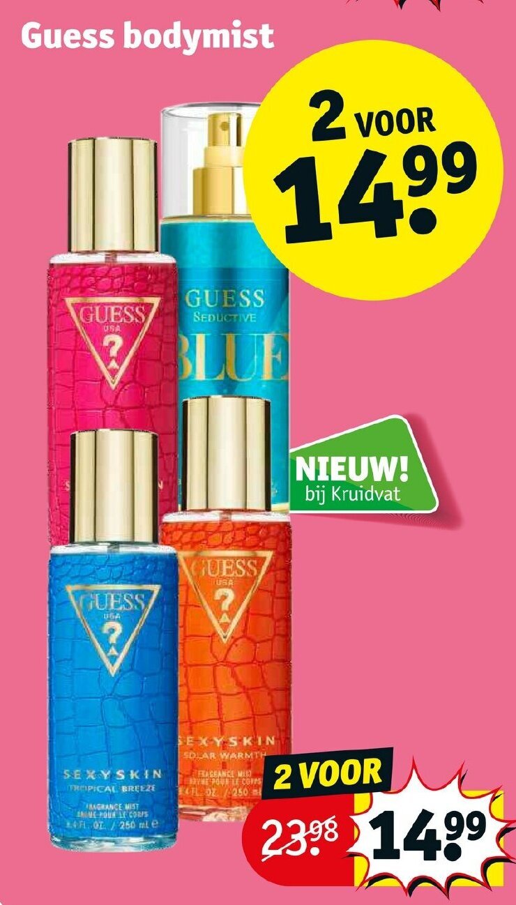 Guess bodymist aanbieding bij Kruidvat
