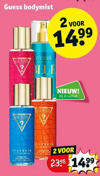 Kruidvat Guess bodymist aanbieding