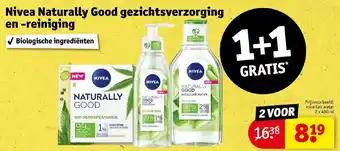 Kruidvat Nivea Naturally Good gezichtsverzorging en -reiniging aanbieding