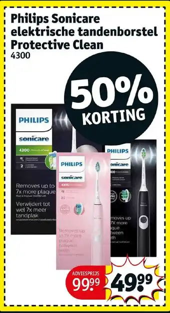 Kruidvat Philips Sonicare elektrische tandenborstel Protective Clean aanbieding