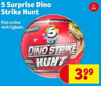 Kruidvat 5 Surprise Dino Strike Hunt aanbieding