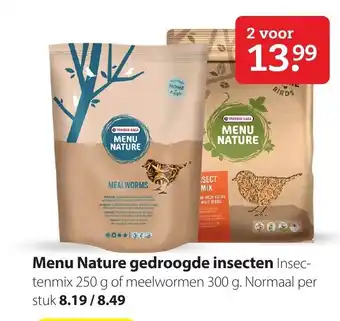 Pets Place Menu nature gedroogde insecten aanbieding