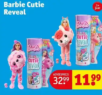 Kruidvat Barbie Cutie Reveal aanbieding