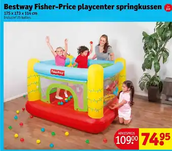 Kruidvat Bestway Fisher-Price playcenter springkussen aanbieding