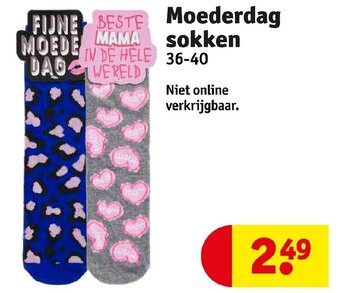 Kruidvat Moederdag sokken aanbieding